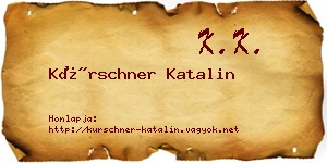 Kürschner Katalin névjegykártya